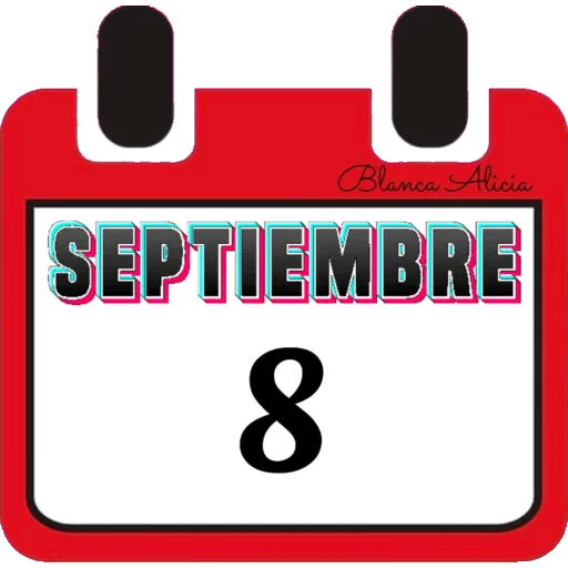 CALENDARIO SEPTIEMBRE PARTE 1  BLANCA AT 9
