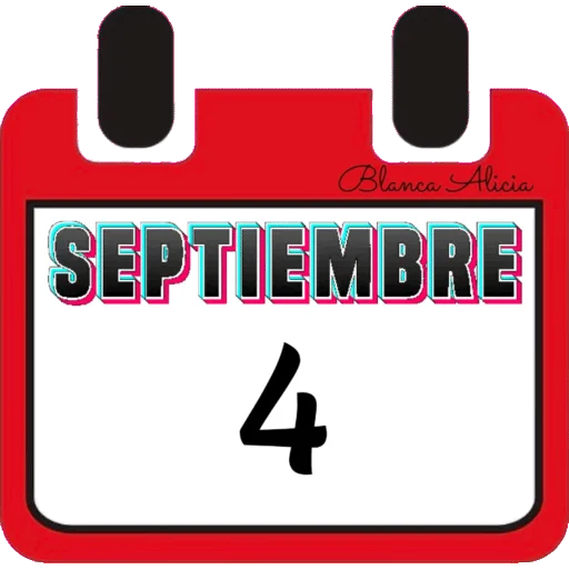 CALENDARIO SEPTIEMBRE PARTE 1  BLANCA AT 12