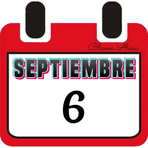 CALENDARIO SEPTIEMBRE PARTE 1  BLANCA AT 15