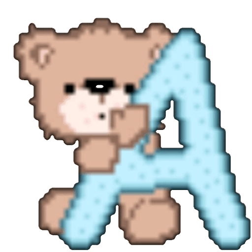 ALPHABET BEAR  BLANCA AT 18
