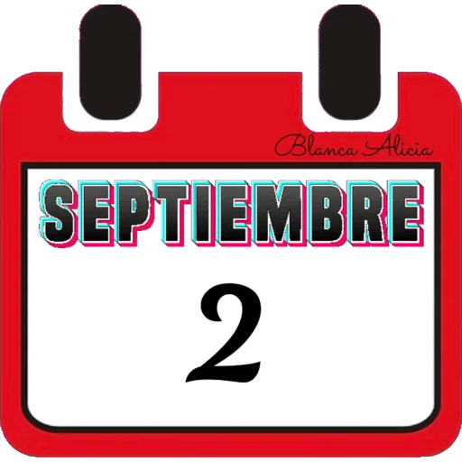 CALENDARIO SEPTIEMBRE PARTE 1  BLANCA AT 19