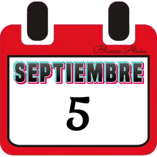 CALENDARIO SEPTIEMBRE PARTE 1  BLANCA AT 21