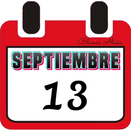 CALENDARIO SEPTIEMBRE PARTE 1  BLANCA AT 24