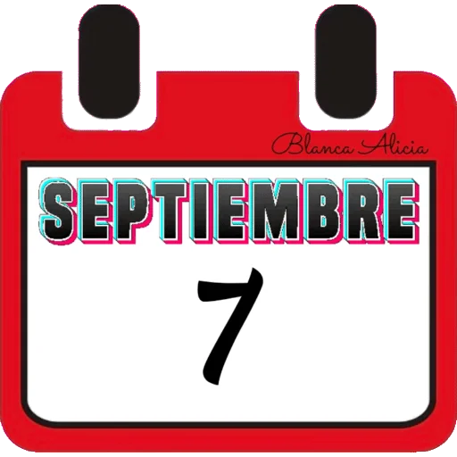 CALENDARIO SEPTIEMBRE PARTE 1  BLANCA AT 26