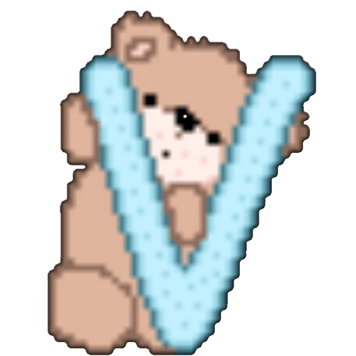 ALPHABET BEAR  BLANCA AT 26