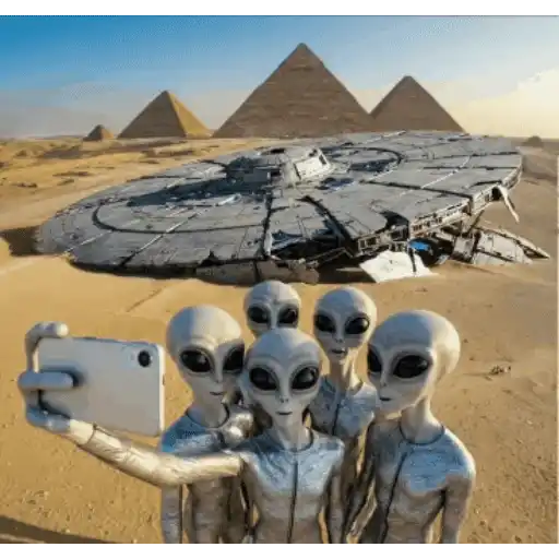 Selfie na pirâmide