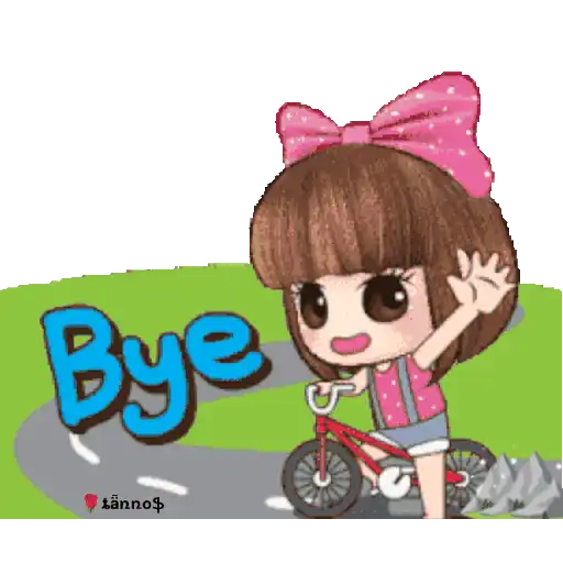 Bike Girl Wave