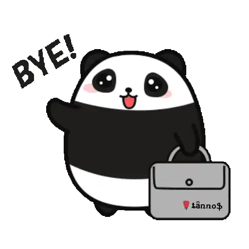 Panda with Bag