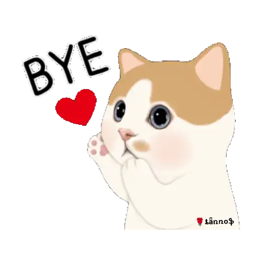 Cat Heart Bye