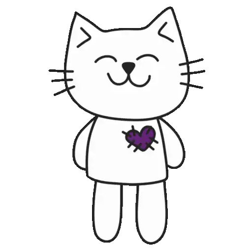 Gatinho com coração