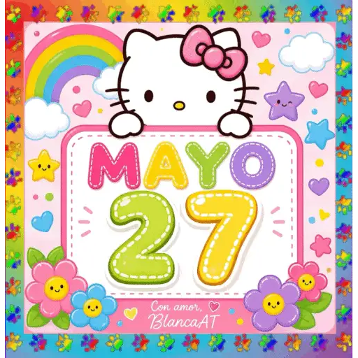 CALENDARIO MAYO 16-31 HELLO KITTY 17