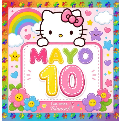 CALENDARIO MAYO 1-15 HELLO KITTY 22