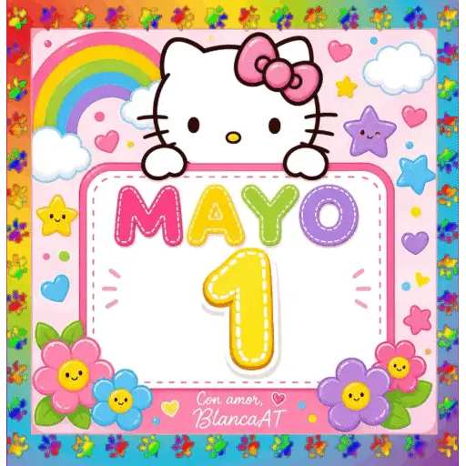 CALENDARIO MAYO 1-15 HELLO KITTY 20