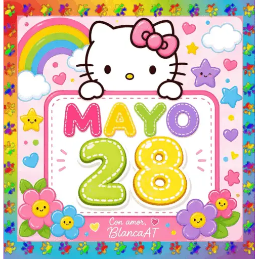 CALENDARIO MAYO 16-31 HELLO KITTY 12