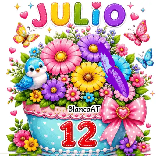 CALENDARIO MES JULIO -26 💐 10