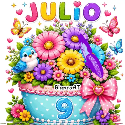 CALENDARIO MES JULIO -26 💐 3