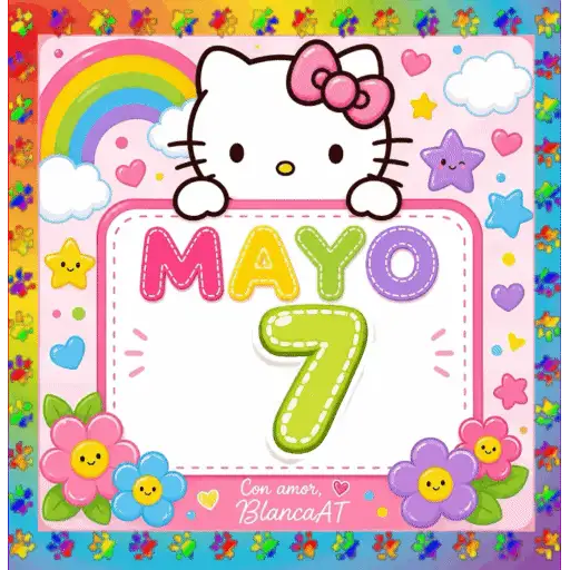 CALENDARIO MAYO 1-15 HELLO KITTY 25