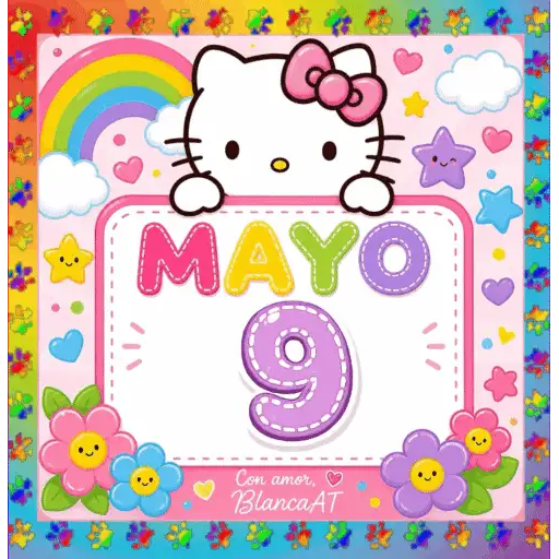 CALENDARIO MAYO 1-15 HELLO KITTY 4