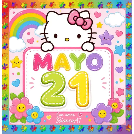 CALENDARIO MAYO 16-31 HELLO KITTY 30