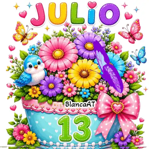 CALENDARIO MES JULIO -26 💐 7