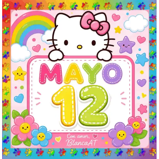 CALENDARIO MAYO 1-15 HELLO KITTY 17