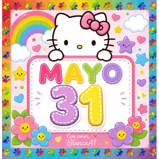 CALENDARIO MAYO 16-31 HELLO KITTY 29