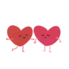 Pareja de corazones