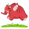Elefante rojo 6