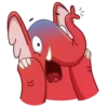 Elefante rojo 7