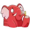 Elefante rojo 14