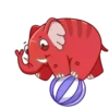 Elefante rojo 19