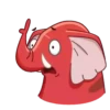 Elefante rojo 21
