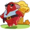 Elefante rojo 26