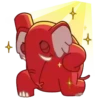 Elefante rojo 27