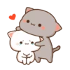 Mochis Peach Cat Animados 14