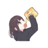 Menhera Chan eating 8
