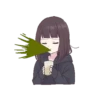 Menhera Chan eating 16