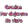 Gracias
Por dejarme
En visto