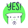 Gatito blanco simple Mov 17
