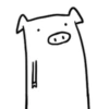 Crazy white pig 5