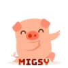 Crazy white pig 6