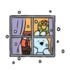 Christmas rabbit & bear 13