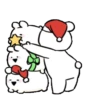 Christmas rabbit & bear 19