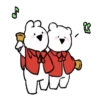 Christmas rabbit & bear 20