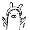 Crazy white pig 14