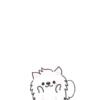 white dog popup stickers 6