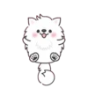 white dog popup stickers 13
