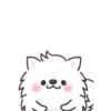 white dog popup stickers 18