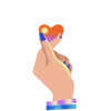 Сердце с пальцами 9