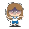 niña cute azul ️ 15